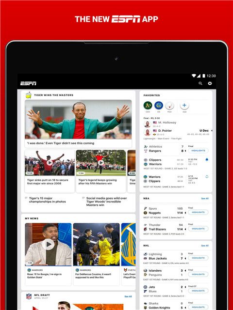 ESPN体育在线直播官方正版app下载 ESPN体育在线直播官方正版app v6.94.0 安卓版官方下载