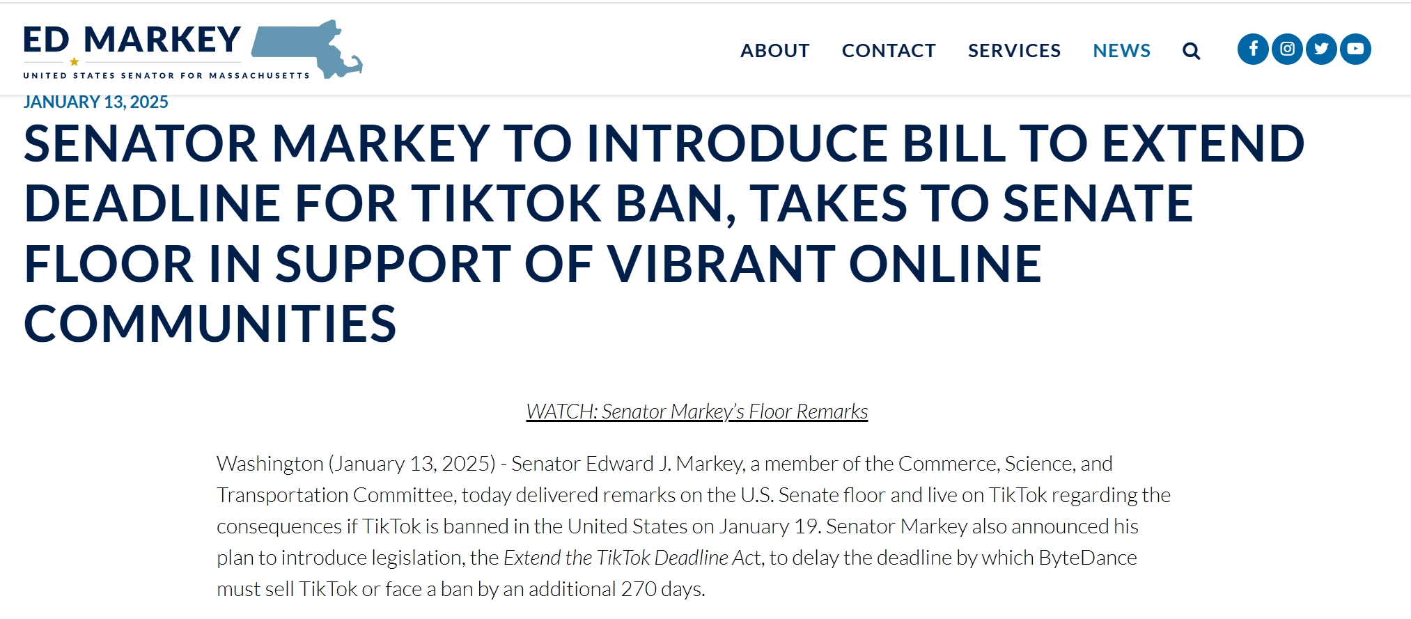 美国议员呼吁推迟TikTok禁令生效-第1张图片-欧意下载