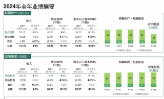 恒隆地产2024年增收不增利，期待2025年好转
