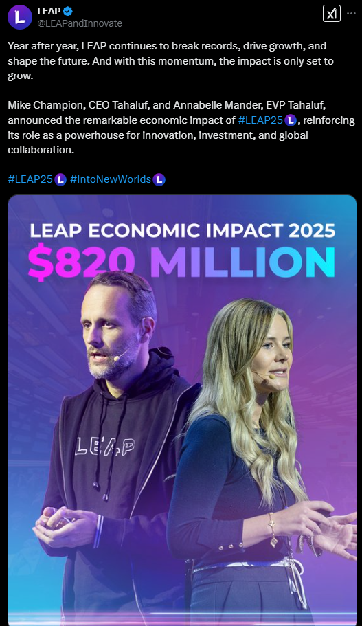 LEAP 2025在沙特落幕，达成250亿美元投资-第1张图片-欧意下载