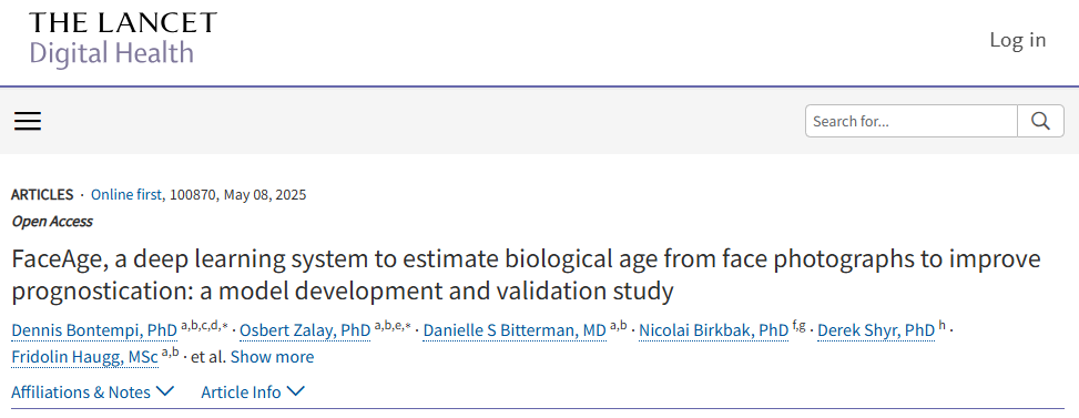 AI系统FaceAge助力预测癌症患者生存期-第1张图片-欧意下载
