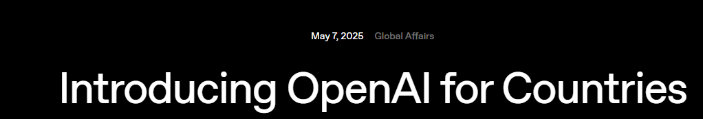 OpenAI将全球启动10个AI基础设施项目-第1张图片-欧意下载